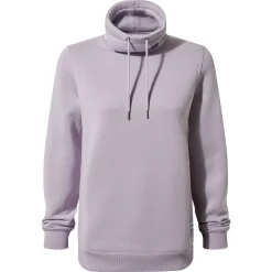 Abigail Womens Supersoft Funnel Neck Sweat - Lavender Grey