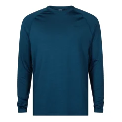 Ace Mens Long Sleeve Performance T-Shirt - Inky Blue