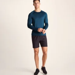 Ace Mens Long Sleeve Performance T-Shirt - Inky Blue