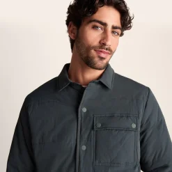 Adamson Mens Shower Resistant Insulated Shacket - Deep Slate