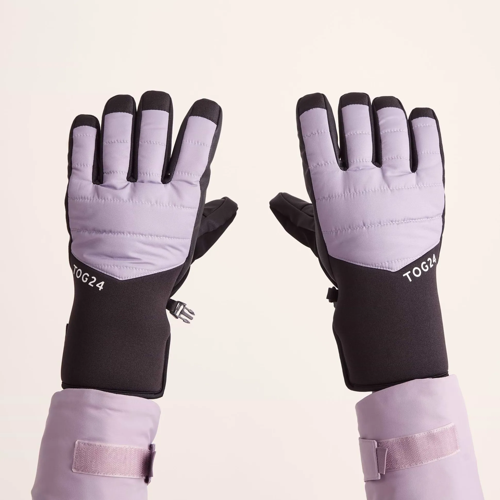 Adventure Waterproof Insulated Ski Gloves - Lavender Grey