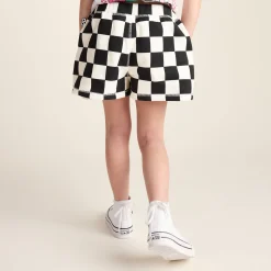 Afrino Kids Shaun the Sheep Sweatshort - Black Woolly Checkerboard