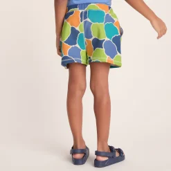 Afrino Kids Shaun the Sheep Sweatshort - Lime Cloud Print