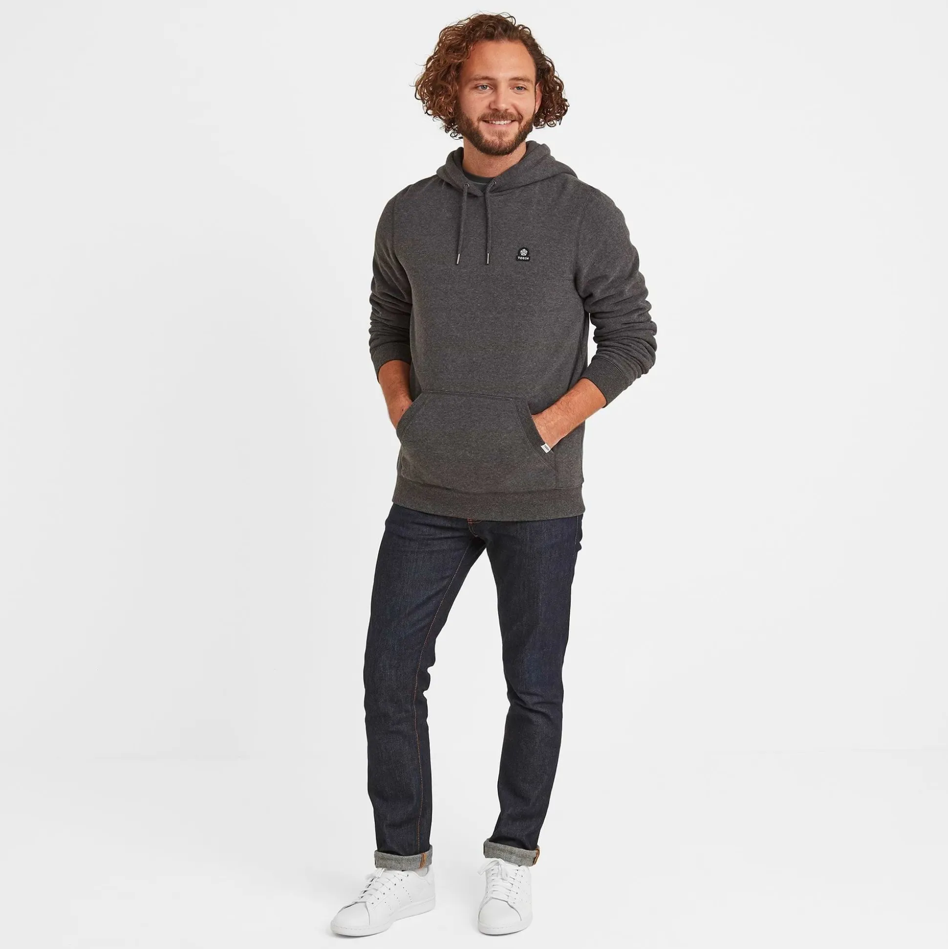 Akerman Mens Supersoft Hoody - Dark Grey Marl