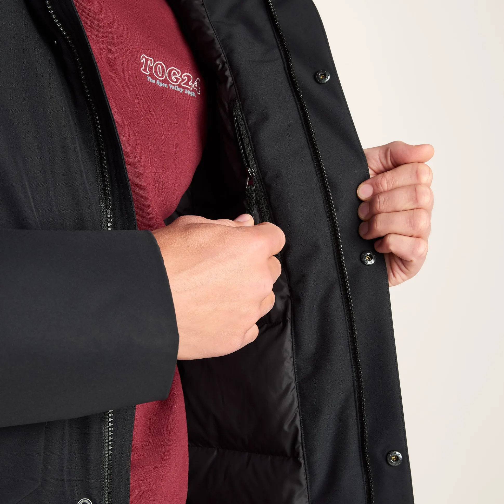 Aksel Mens Waterproof Insulated Parka - Black