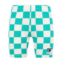 Altay Kids Shaun the Sheep Cycling Short - Spearmint/Woolly Checkerboard