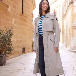 Alva Womens Waterproof Trench Coat - Taupe