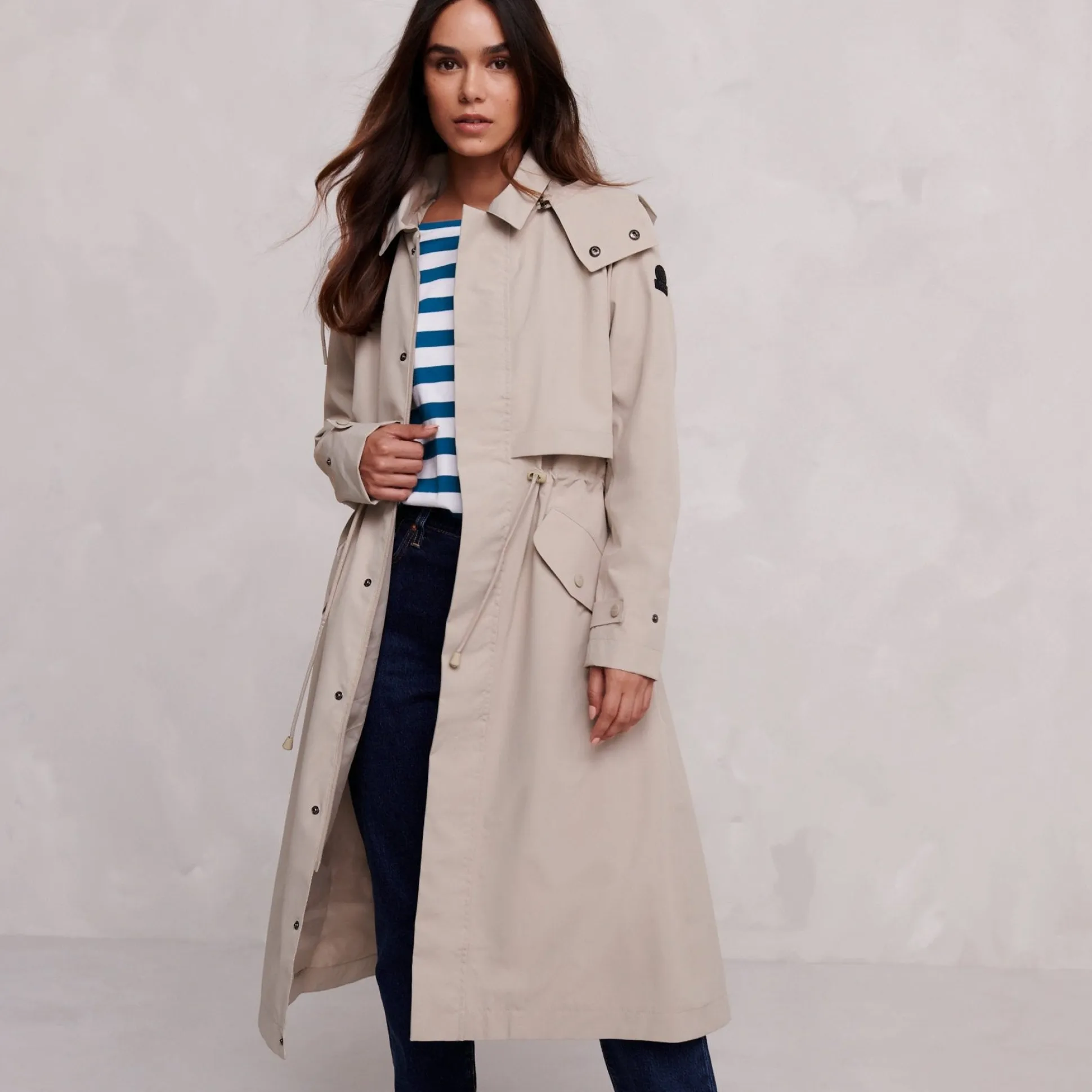 Alva Womens Waterproof Trench Coat - Taupe