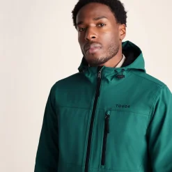 Andro Mens Hooded Waterproof Softshell Jacket - Dark Turquoise