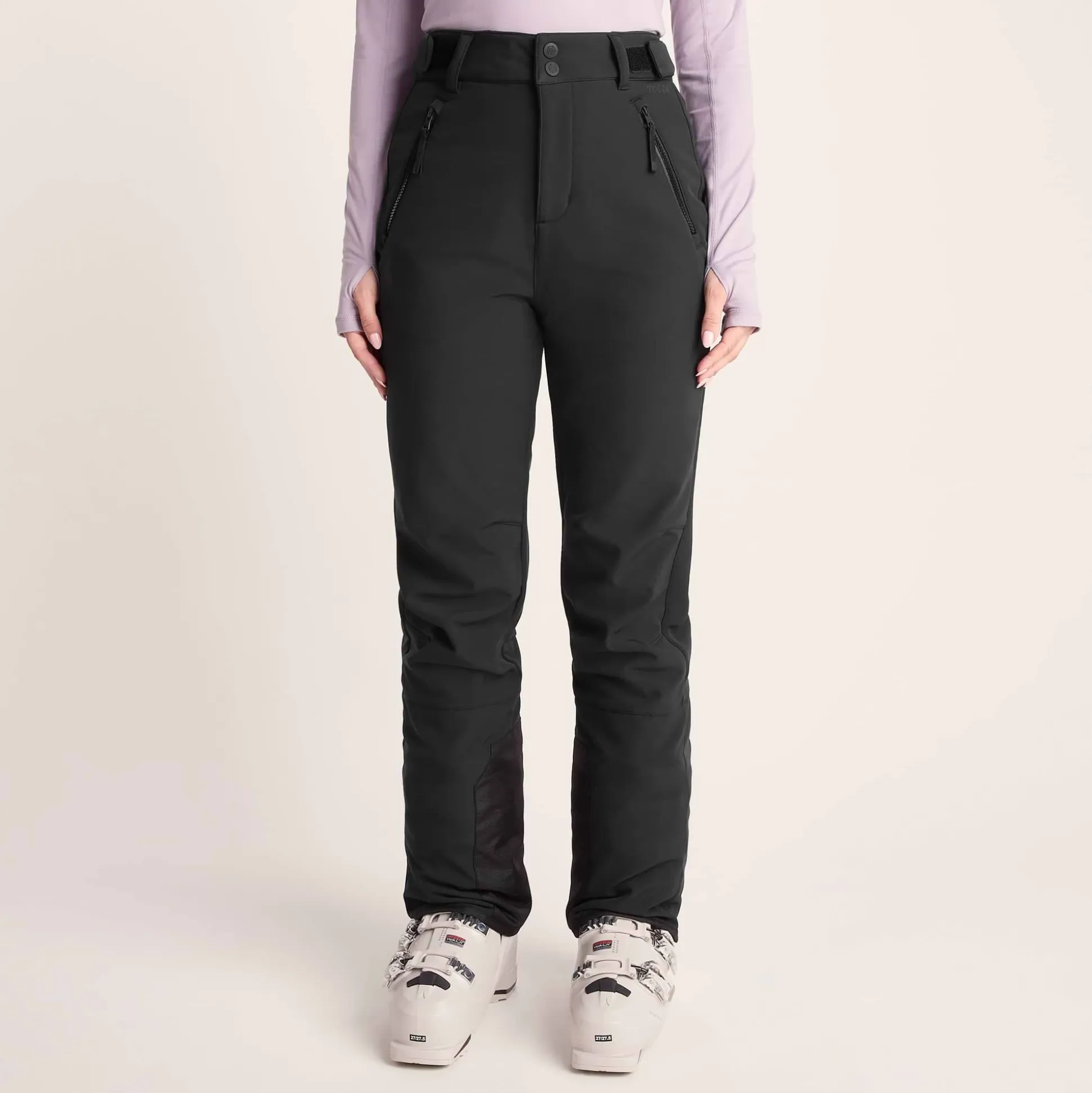 Annecy Womens Softshell Salopettes - Black