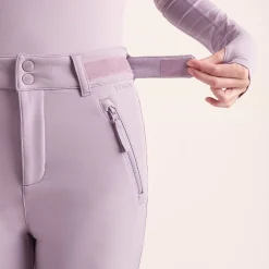 Annecy Womens Softshell Salopettes - Lavender Grey