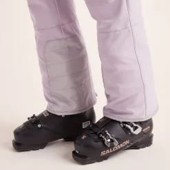 Annecy Womens Softshell Salopettes - Lavender Grey