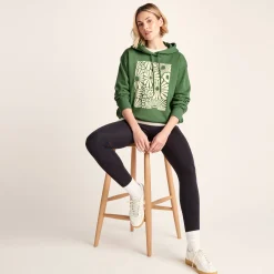 Aria Womens Supersoft Relaxed Fit Hoody - Dark Matcha