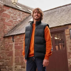 Arton Mens Shower and Wind Resistant Insulated Gilet - Black