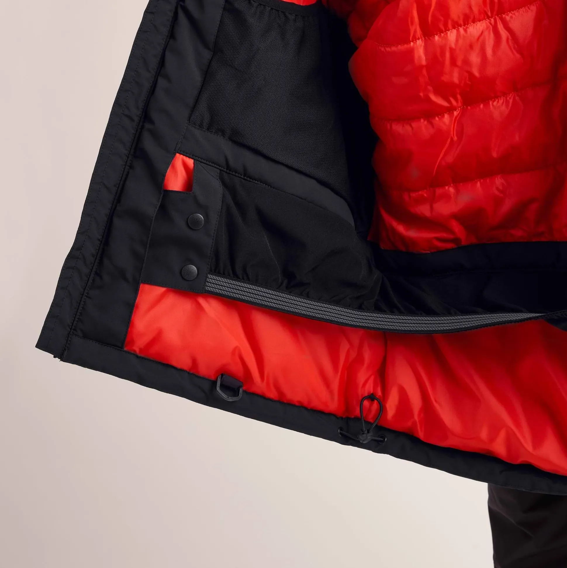 Avoriaz Mens Performance Waterproof Insulated Ski Jacket - Black/Fjord Blue