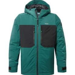 Avoriaz Mens Performance Waterproof Insulated Ski Jacket - Dark Turquoise/Black