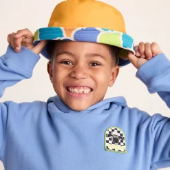 Balkhi Kids Shaun the Sheep Bucket Hat - Lime Cloud Print