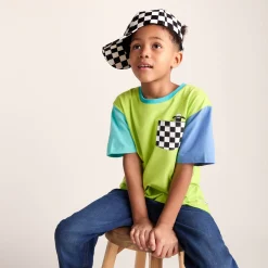 Bardoka Kids Shaun the Sheep Baseball Cap - Black White Checkerboard