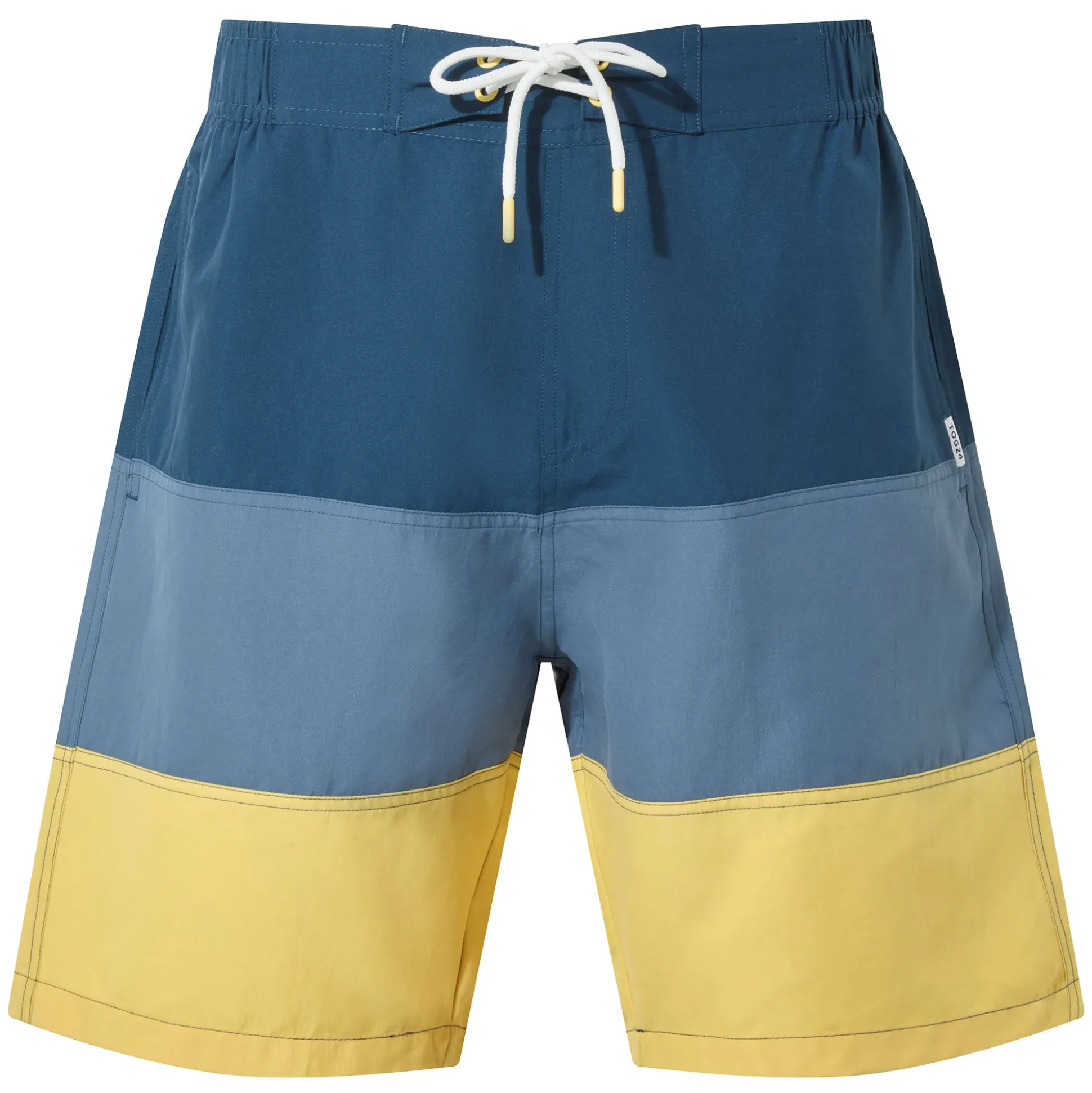 Bendon Mens Swimshorts - Inky Blue/Blue Dolphin/Sunflower