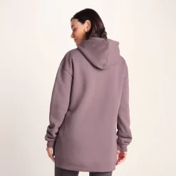 Betty Womens Longline Supersoft Hoody - Mauve