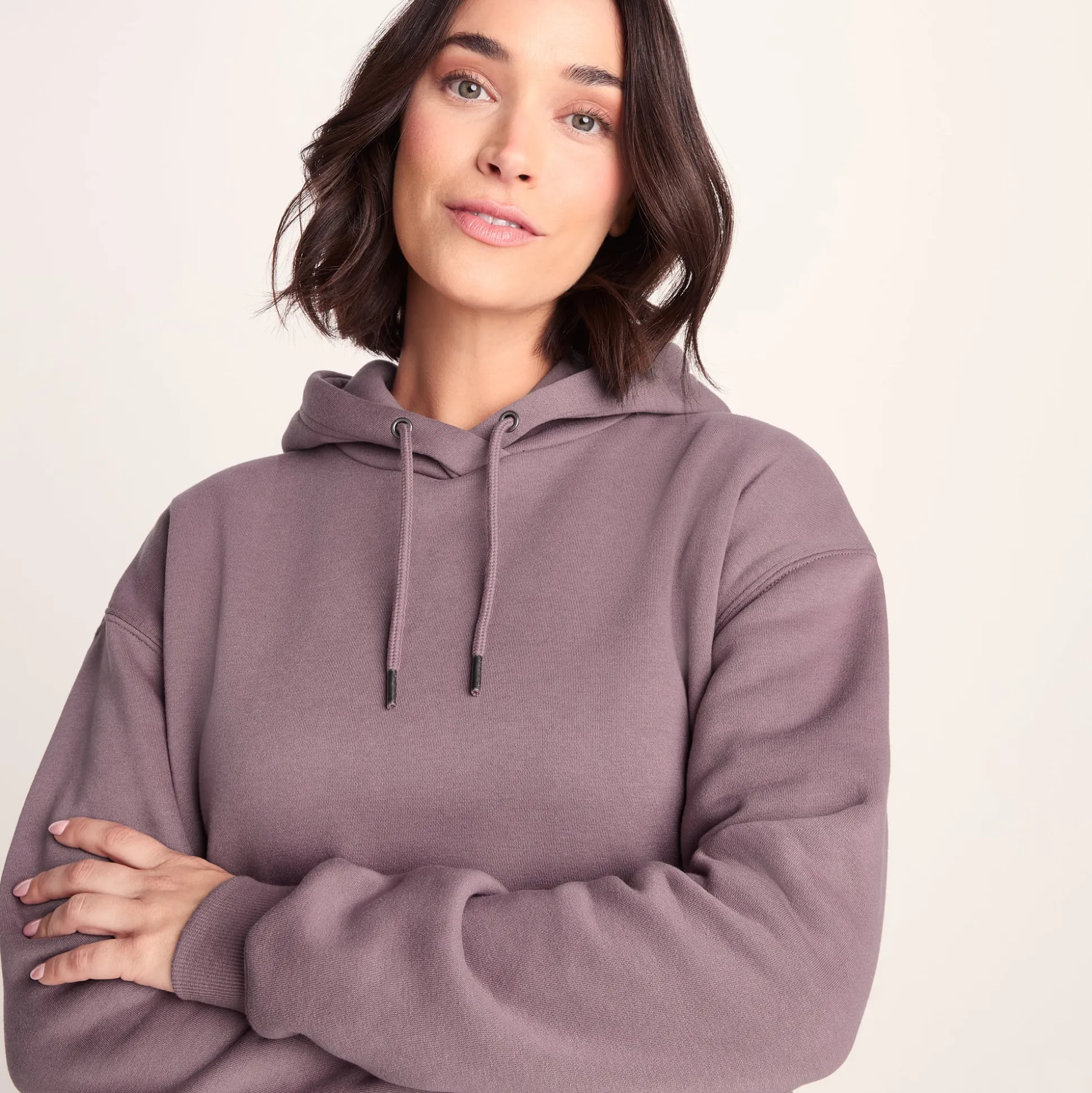 Betty Womens Longline Supersoft Hoody - Mauve