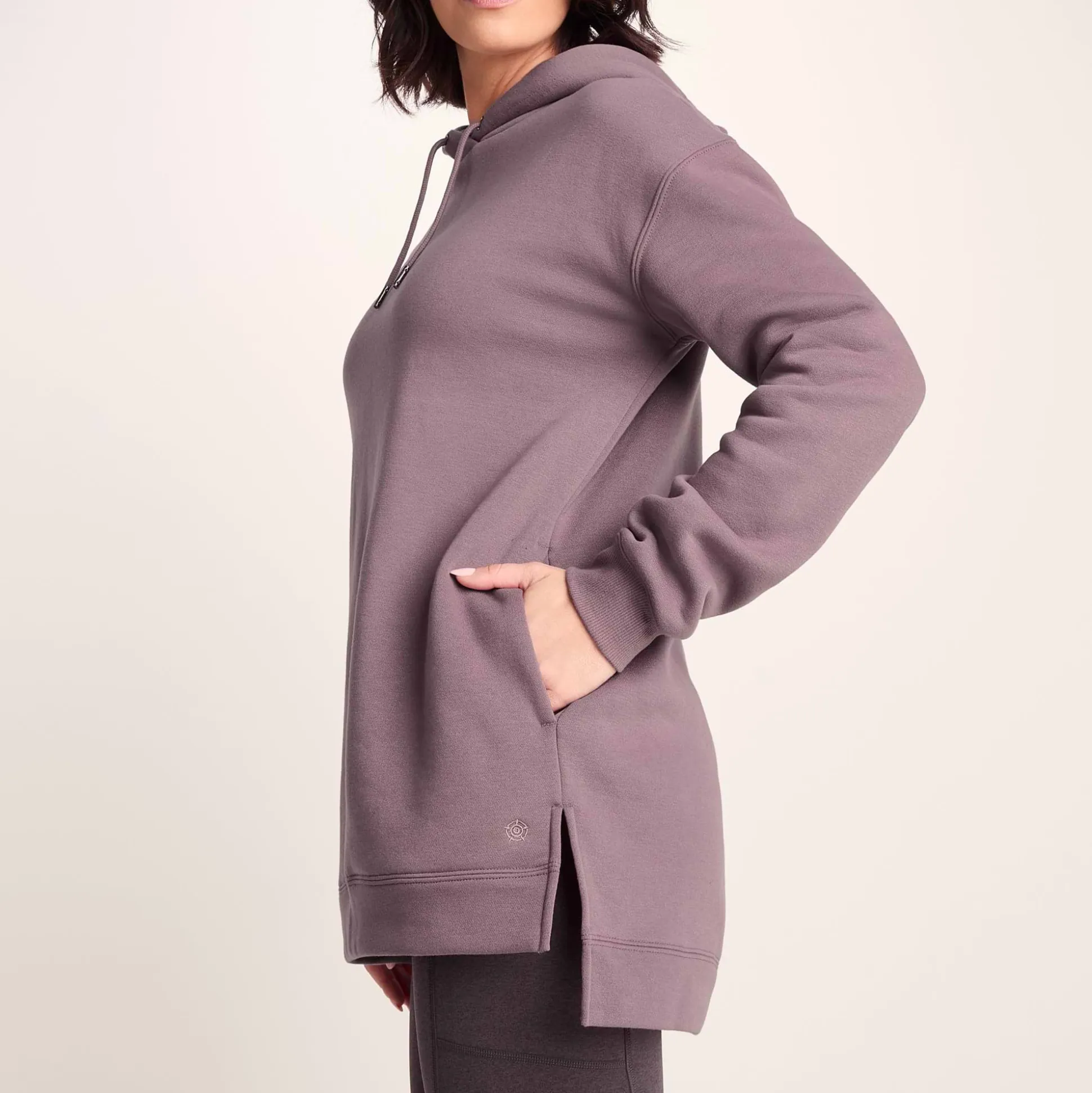 Betty Womens Longline Supersoft Hoody - Mauve