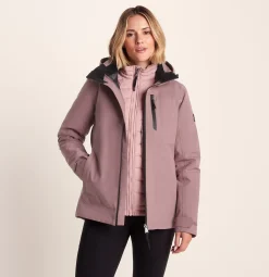 Beverley Womens 3-in-1 Waterproof Jacket - Mauve