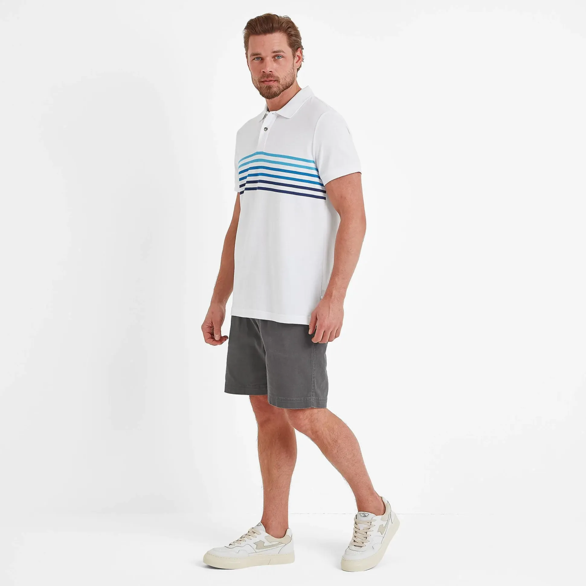 Bolton Mens Polo Shirt - Optic White