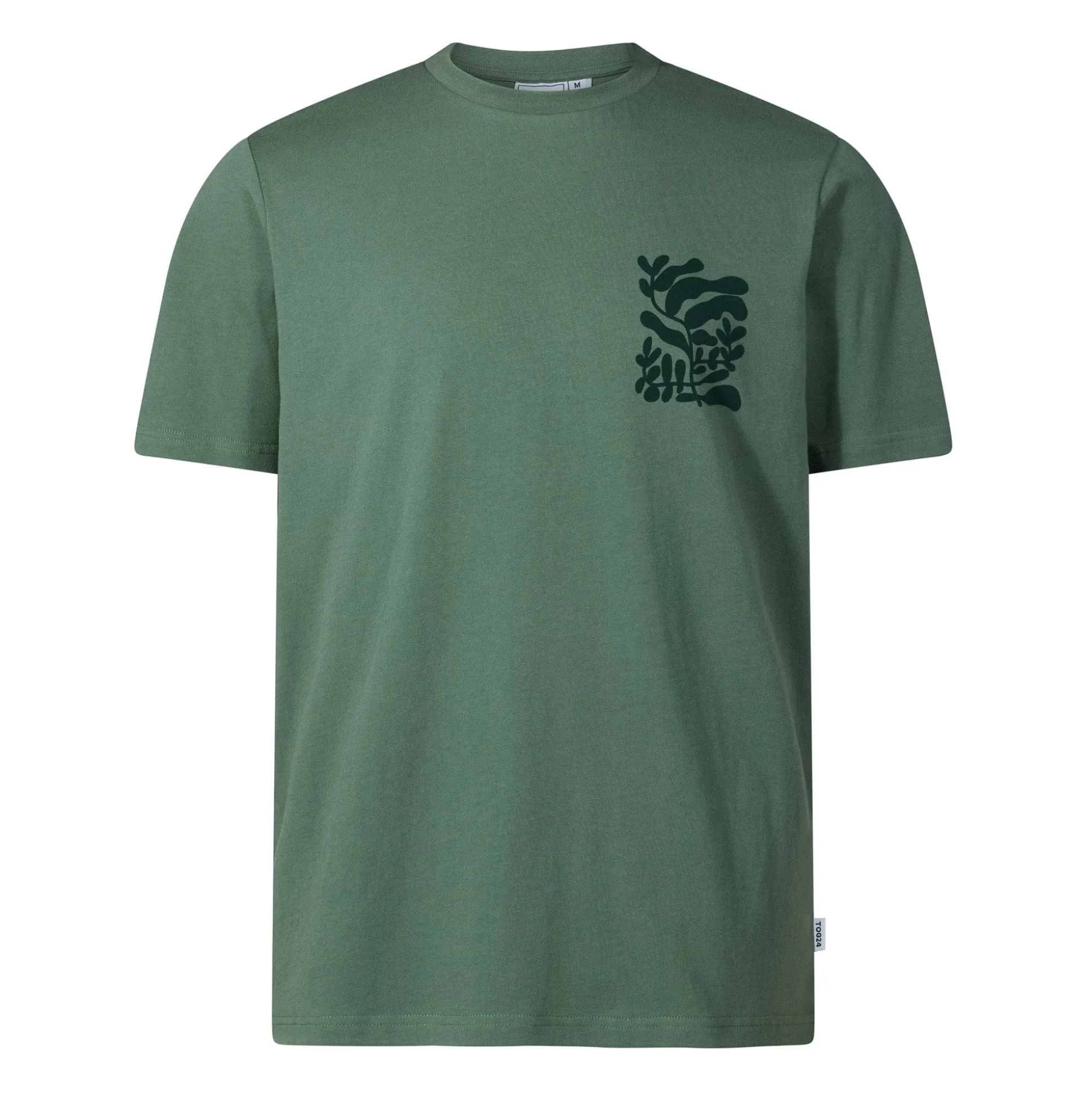 Botanical Mens Relaxed Fit Supersoft T-shirt - Light Forest