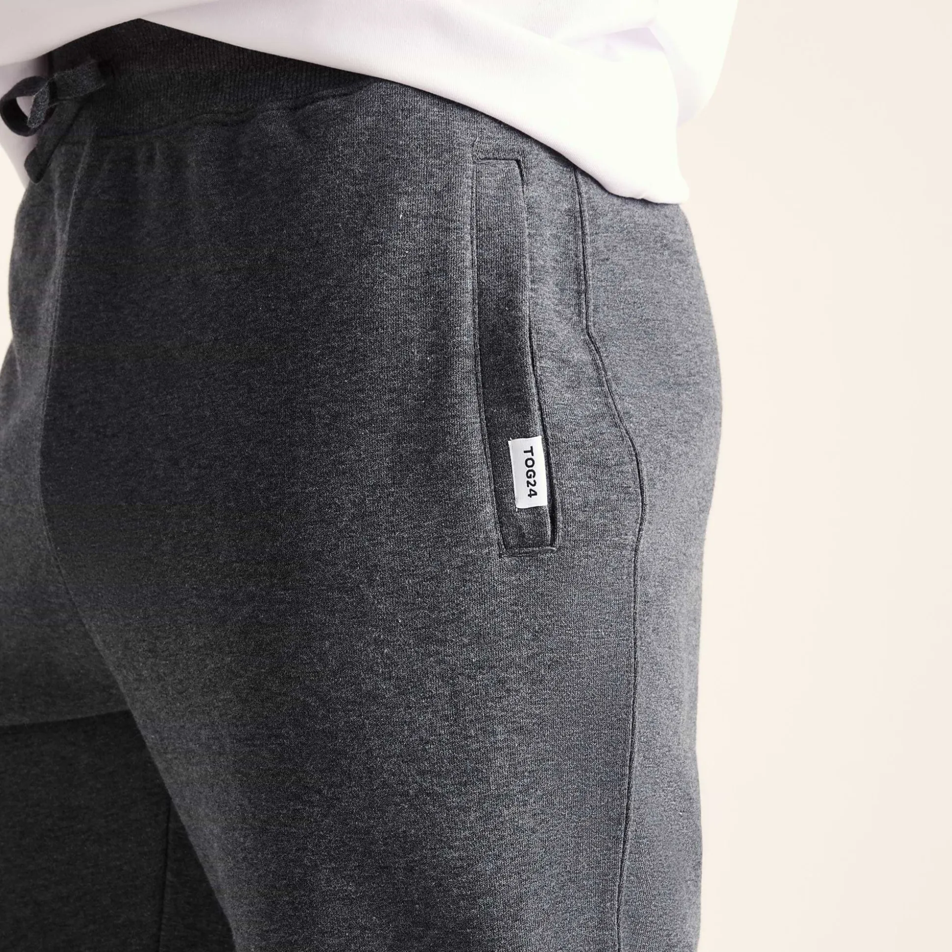 Bradley Mens Sweat Pants - Dark Grey Marl