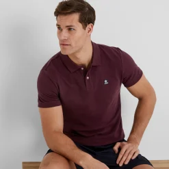 Braunton Mens 100% Cotton Pique Polo Shirt - Deep Port