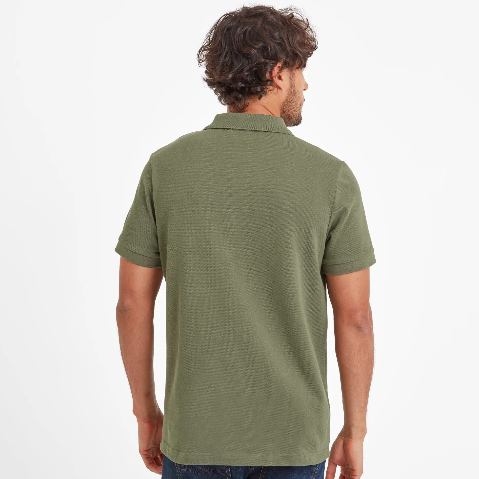 Braunton Mens 100% Cotton Pique Polo Shirt - Forage Green