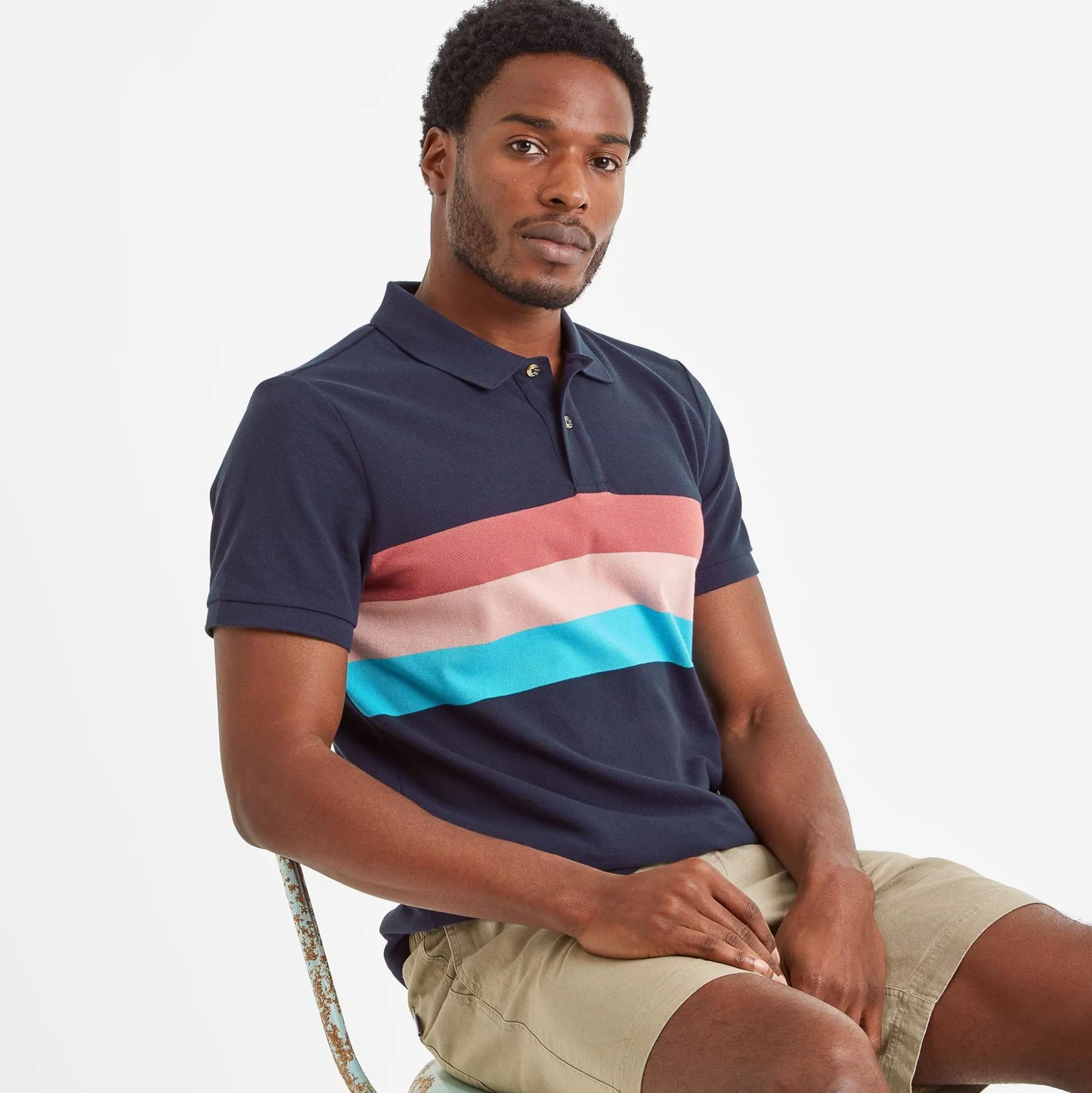 Butley Mens 100% Cotton Polo Shirt - Dark Indigo