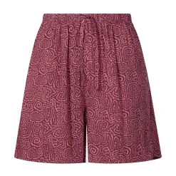Callie Womens Ecoverse Shorts - Black Raspberry Wiggle Print
