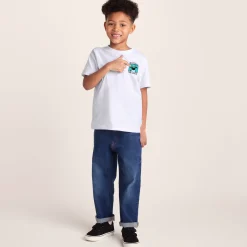 Cameroon Kids Shaun the Sheep T-Shirt - Optic White/Spearmint Green