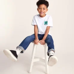 Cameroon Kids Shaun the Sheep T-Shirt - Optic White/Spearmint Green