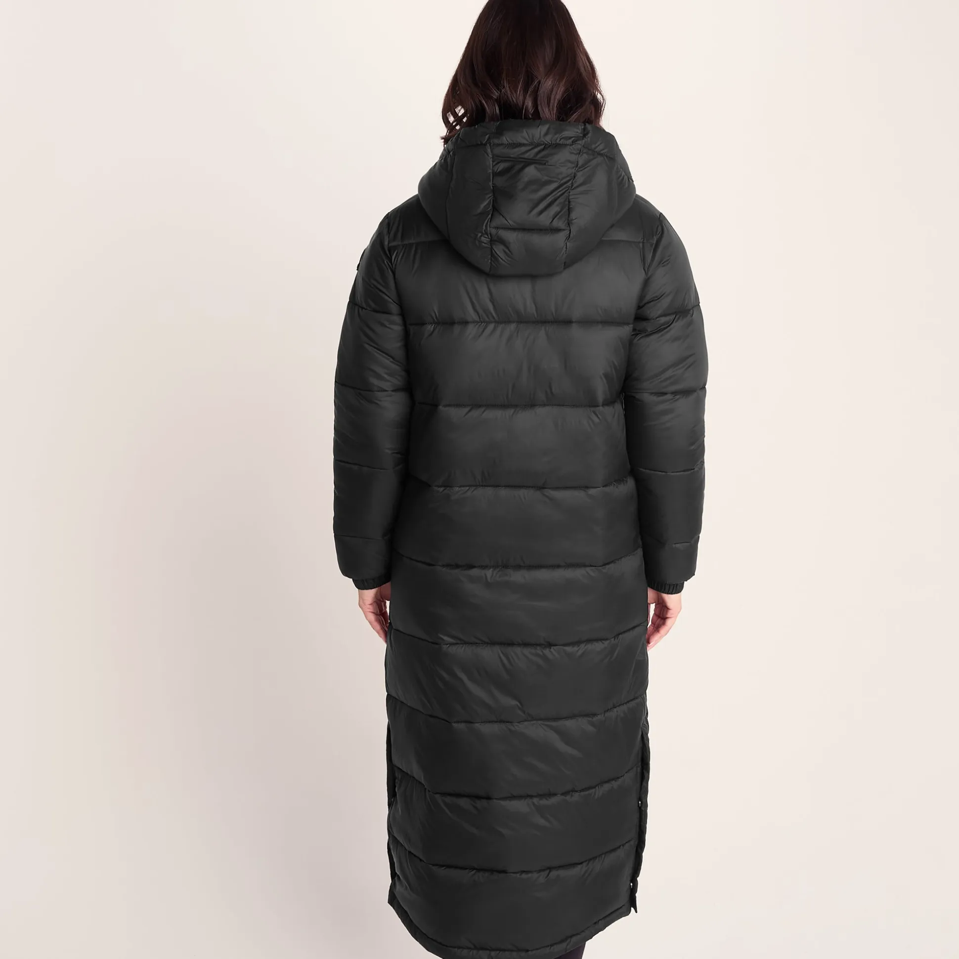 Cautley Womens Long Padded Shower Resistant Jacket - Black