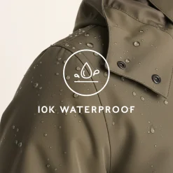 Chester Mens Waterproof Car Coat - Mushroom