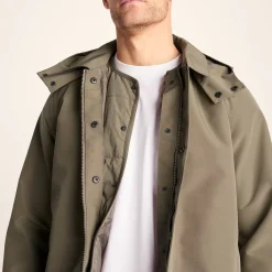 Chester Mens Waterproof Car Coat - Mushroom