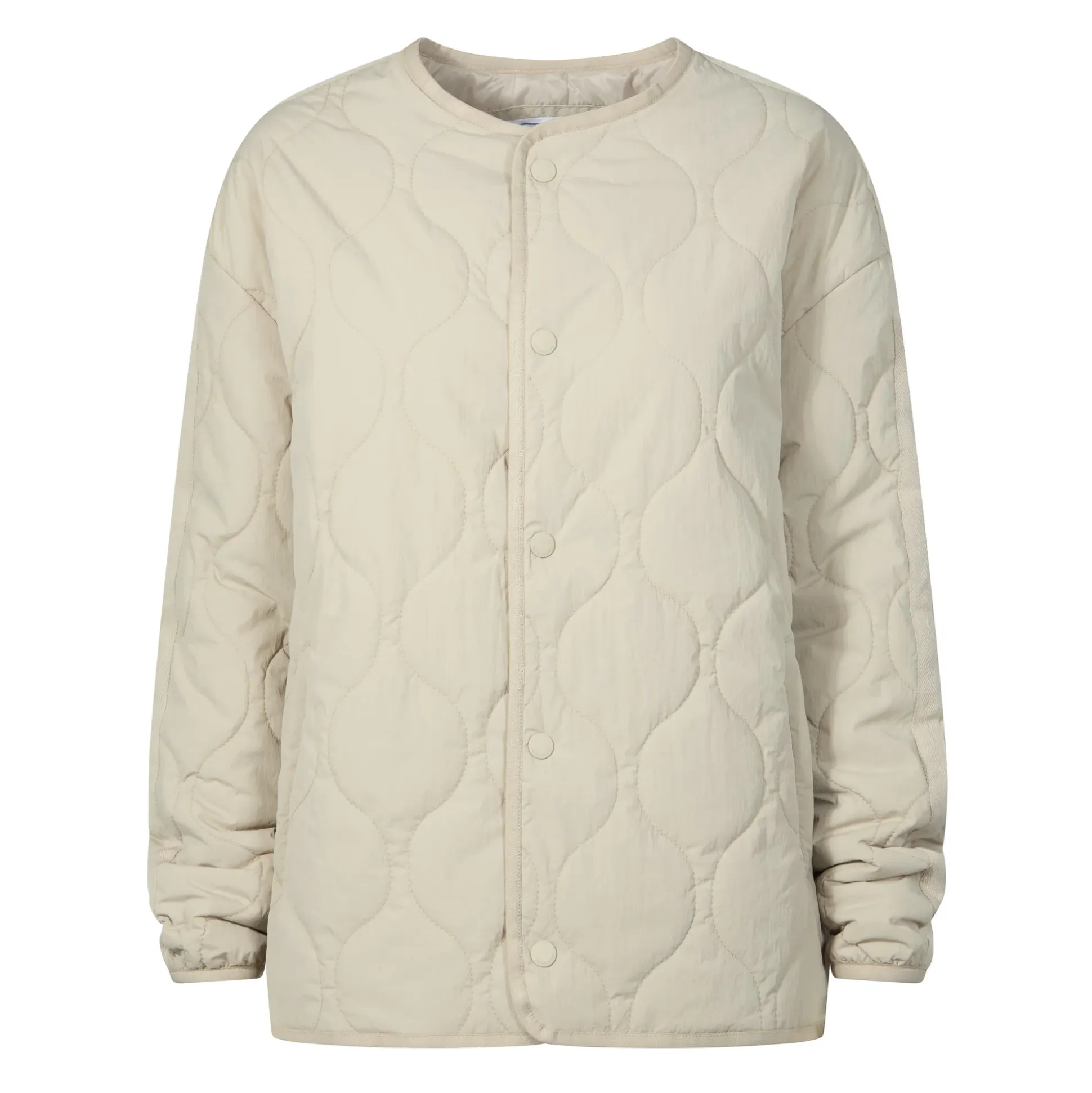 Cleadon Womens Relaxed Fit Shower Resistant Lightweight Insulated Jacket - Cool Beige