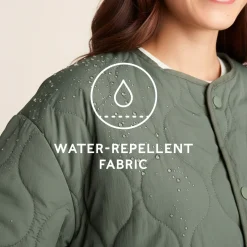 Cleadon Womens Relaxed Fit Shower Resistant Lightweight Insulated Jacket - Pale Khaki