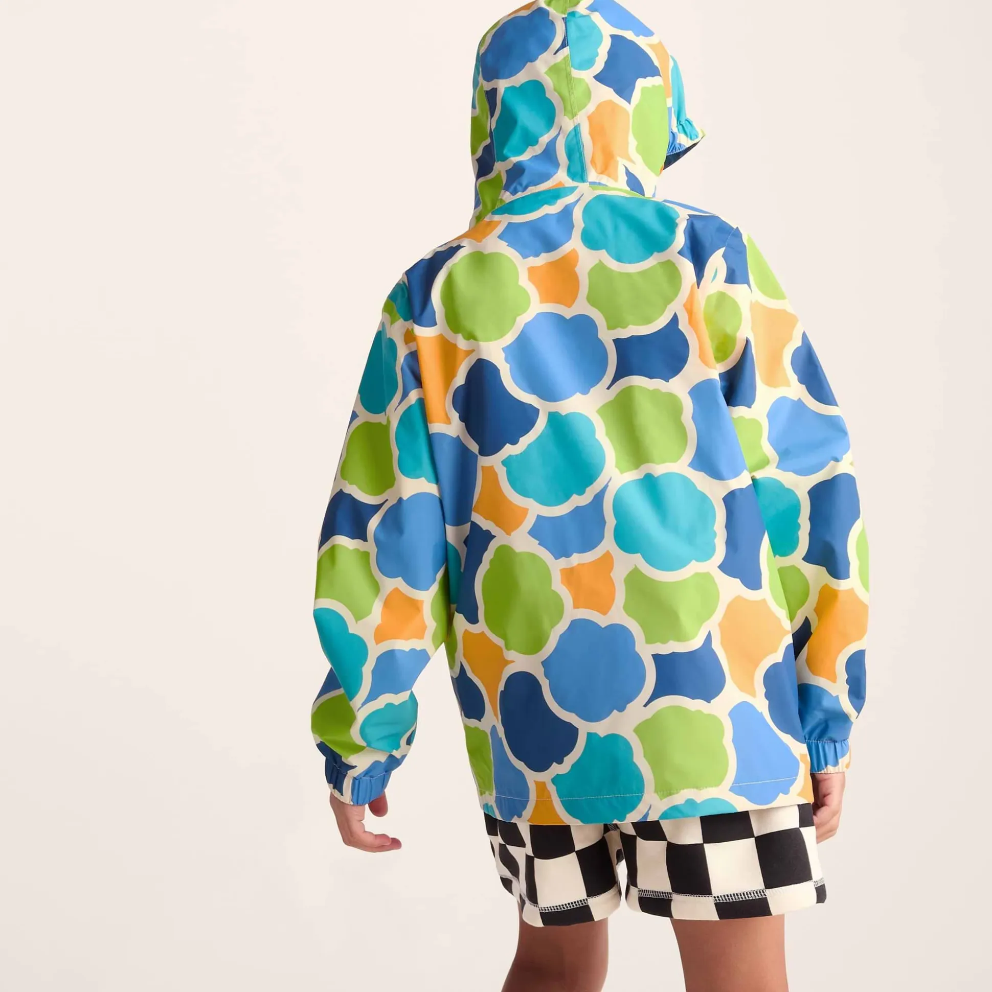 Cohampshire Kids Shaun the Sheep Waterproof Jacket - Lime Cloud Print