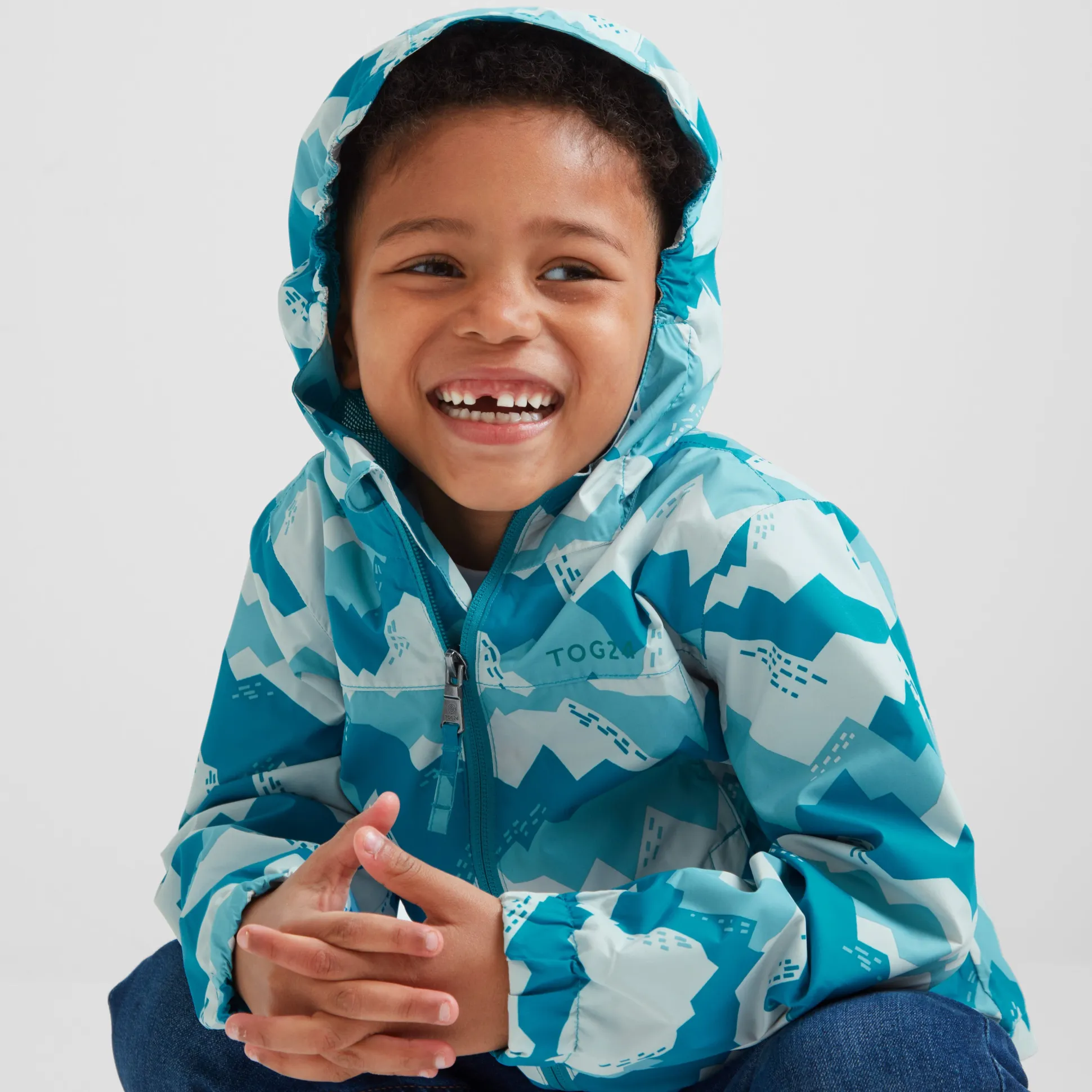Copley Kids Waterproof Jacket - Mosaic Blue Mountain Print