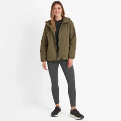 Corlae Womens Oversized Shower Resistant Insulated Jacket - Khaki