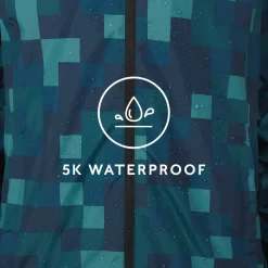 Craven Mens Waterproof Packaway Jacket - Blue Pixel
