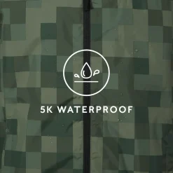 Craven Mens Waterproof Packaway Jacket - Green Pixel