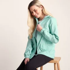 Craven Womens Waterproof Packaway Jacket - Eggshell Blue