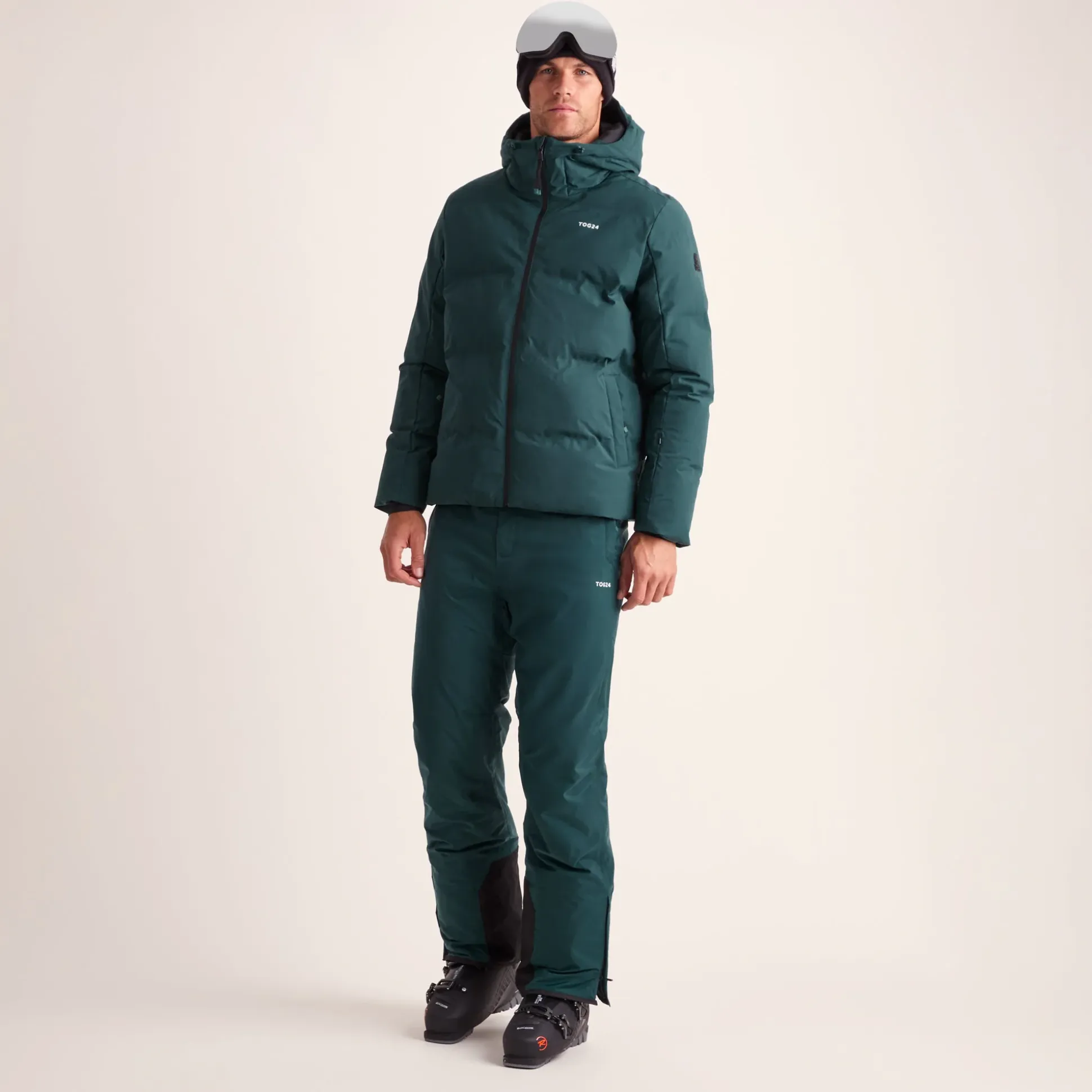 Davos Mens Shower Resistant Insulated Ski Jacket - Dark Turquoise