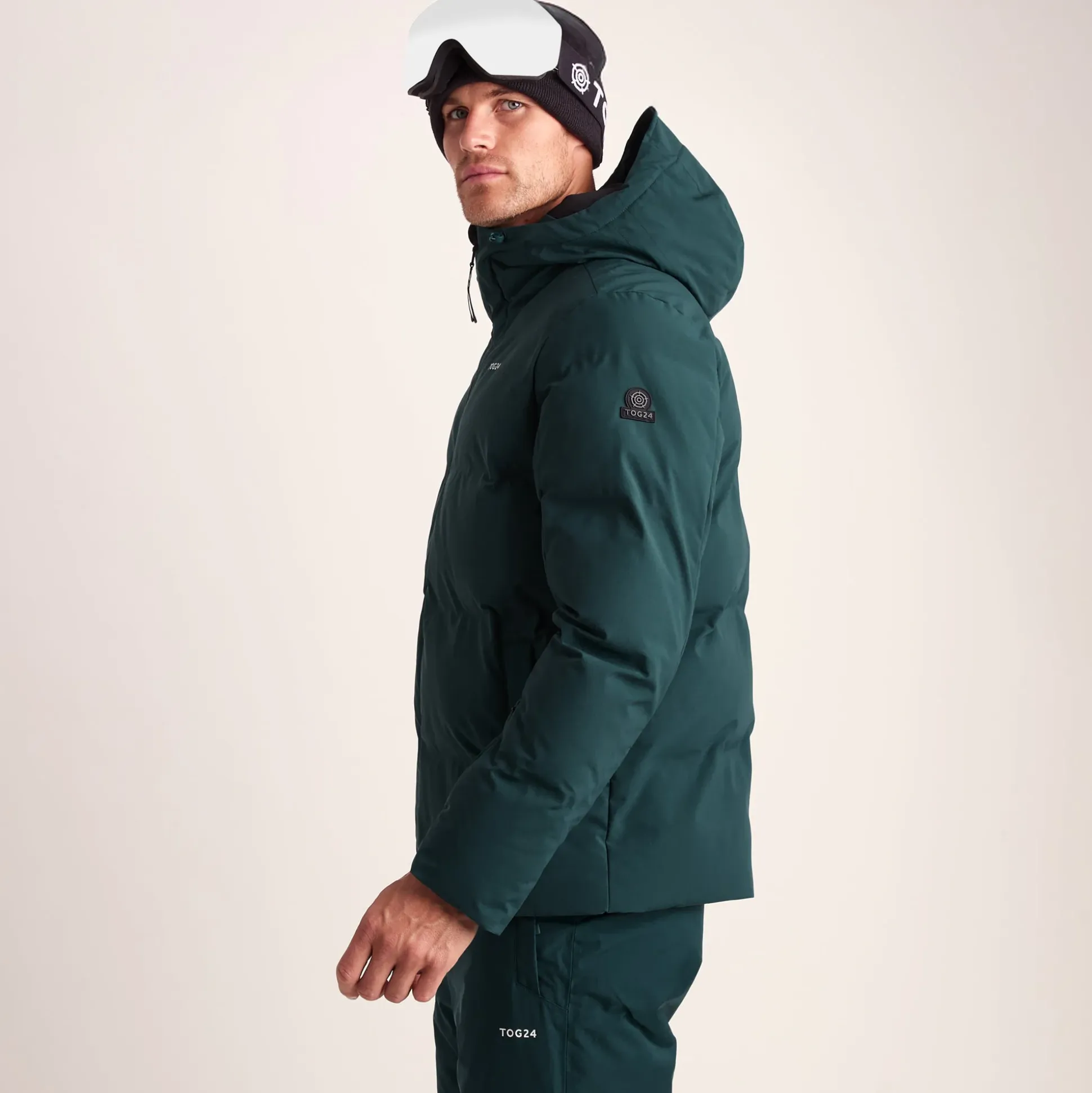 Davos Mens Shower Resistant Insulated Ski Jacket - Dark Turquoise