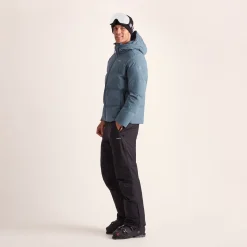 Davos Mens Shower Resistant Insulated Ski Jacket - Fjord Blue